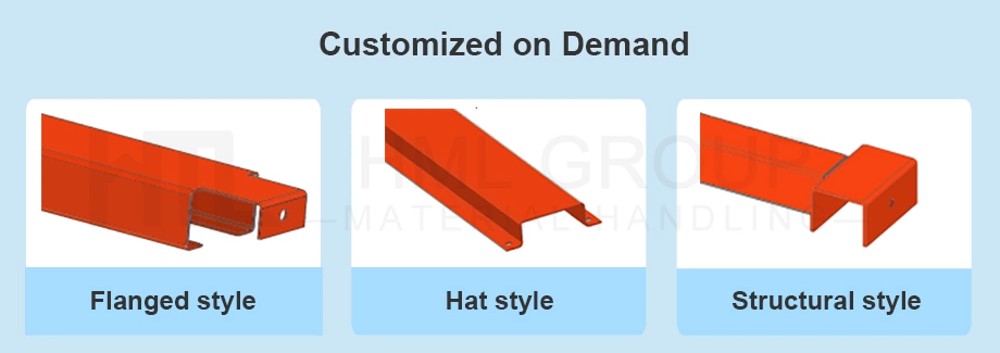 Powder Coated Pallet Support Bar for Warehouse Rack