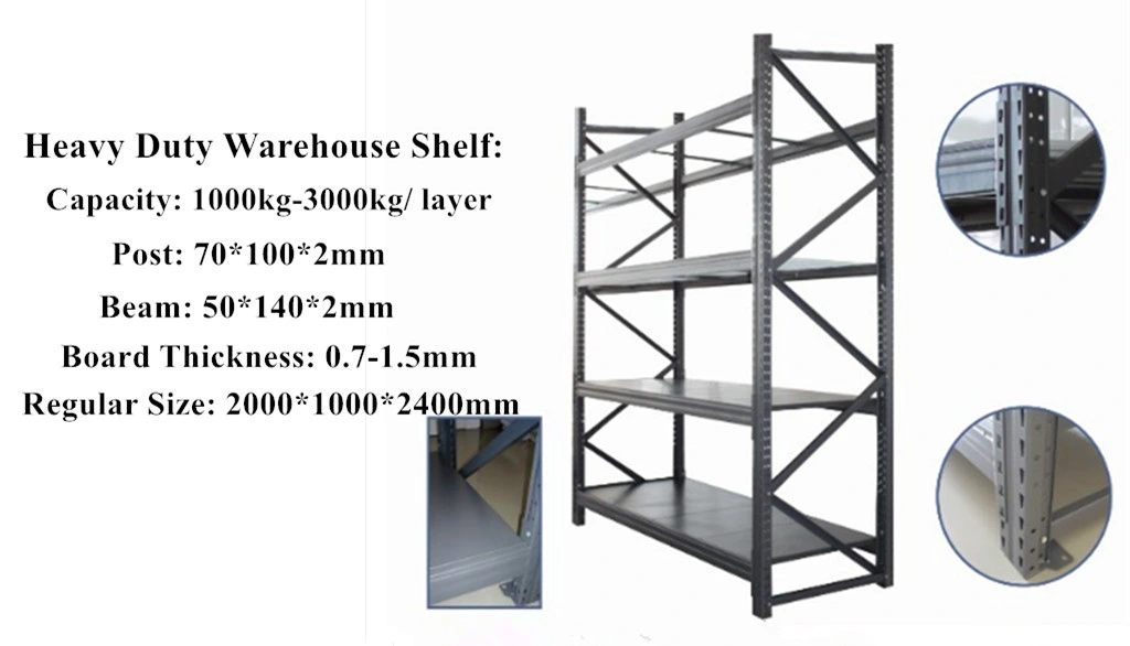 Heavy Duty Warehouse Selective Corrosion Protection Steel Pallet Rack