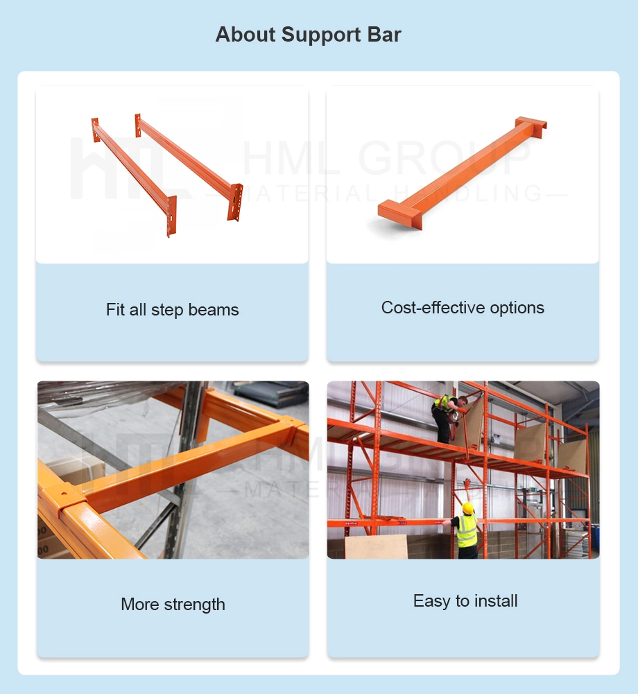 Durable Warehouse Storage Rack Pallet Support Bar