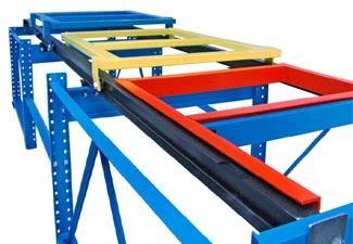 Heavy Duty Metal Push Back Pallet Racking for Warehouse Storage