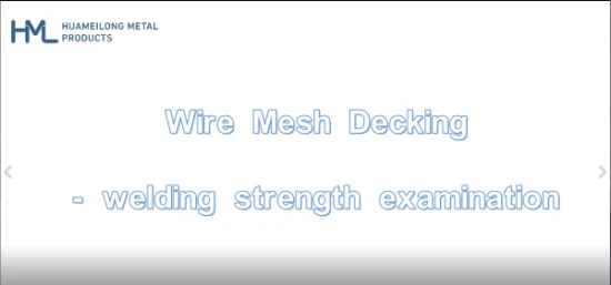 재고 있음: 팔레트 랙킹을 위한 산업용 강철 금속 와이어 메쉬 데크